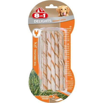 8in1 Delights Bones Köpekler İçin Twested Sticks 10'lu