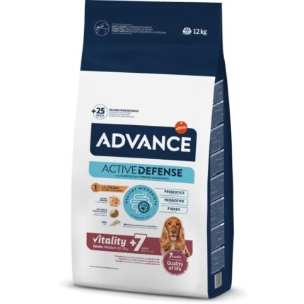 Advance Tavuklu Ve Pirinçli Orta Boy Irk Yaşlı Köpek Maması 12 kg