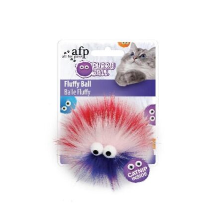 Afp Furry Ball Tüylü Top Kedi Oyuncağı Kırmızı