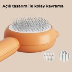 Aiwo Köpek Desenli İnce Uçlu Tarak Kahve - Görsel 2