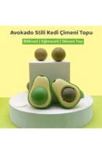 Avokado Şeklinde Catnipli Doğal Kedi Yalama Topu 6 Cm - Görsel 2