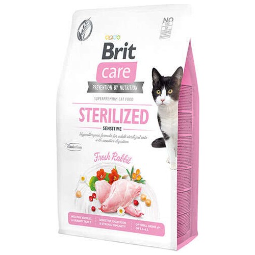Brit Care Sterilised Tavşan Etli Tahılsız Kısırlaştırılmış Kedi Maması 2 Kg Brit Care Sterilised Tavşan Etli Tahılsız Kısırlaştırılmış Kedi Maması 2 Kg