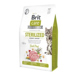 Brit Care Sterilized İmmunity Support Tahılsız Domuz Etli Kedi Maması 2 Kg