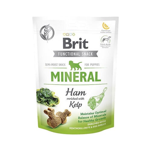Brit Functional Snack Mineral Yosun ve Jambonlu Yavru Köpek Ödülü 150 Gr Brit Functional Snack Mineral Yosun ve Jambonlu Yavru Köpek Ödülü 150 Gr