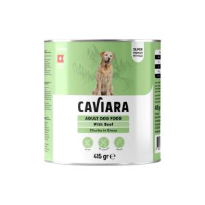 Caviara Sos İçinde Et Parçacıklı Dana Etli Yetişkin Kedi Konservesi 415 Gr