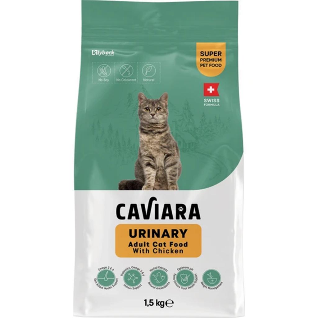 Caviara Urinary Tavuklu Yetişkin Kedi Maması 1.5 Kg Caviara Urinary Tavuklu Yetişkin Kedi Maması 1.5 Kg