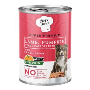 Chefs Choice Kuzu Balkabak ve Sebzeli Köpek Yaş Maması 400 Gr