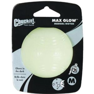 Chuckit Max Glow Gece Parlayan Köpek Oyun Topu (Orta Boy)