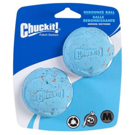 Chuckit Rebounce Ball 2'li Doğa Dostu Köpek Oyun Topu (Orta Boy)