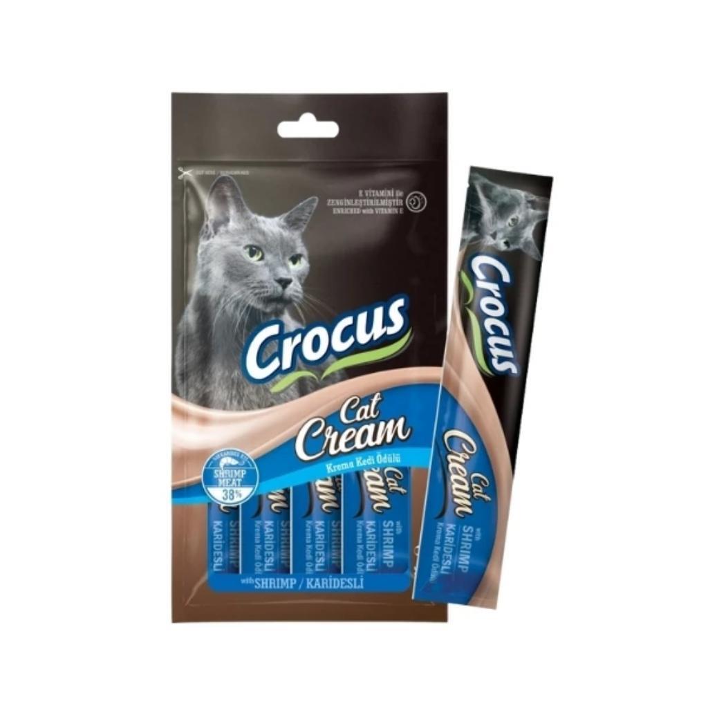 Crocus Karidesli Krema Kedi Ödülü 4x15gr Crocus Karidesli Krema Kedi Ödülü 4x15gr