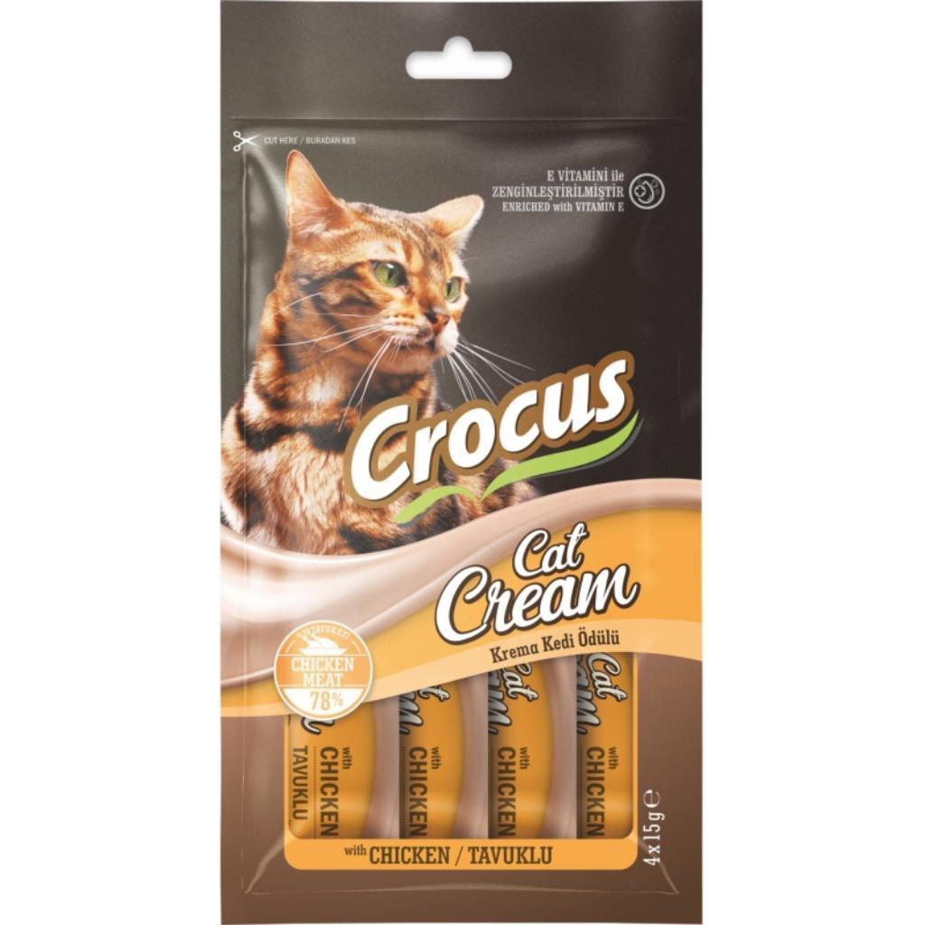Crocus Tavuklu Krema Ödülü 4*15 G Crocus Tavuklu Krema Ödülü 4*15 G