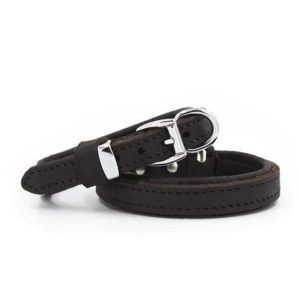 Doggie Yağlı Deri Boyun Tasması Yağlıkahve 2X35-40Cm