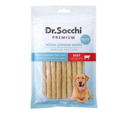 Dr.Sacchi Sığır Derisi Burgu Köpek Ödülü 15'li 110 Gr