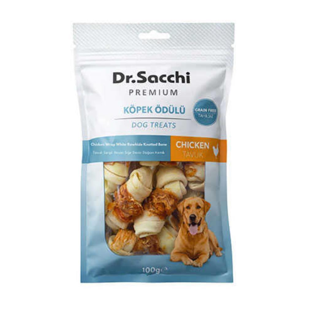 Dr.Sacchi Tavuk Sargılı Düğüm Kemik Köpek Ödülü 100 Gr Dr.Sacchi Tavuk Sargılı Düğüm Kemik Köpek Ödülü 100 Gr