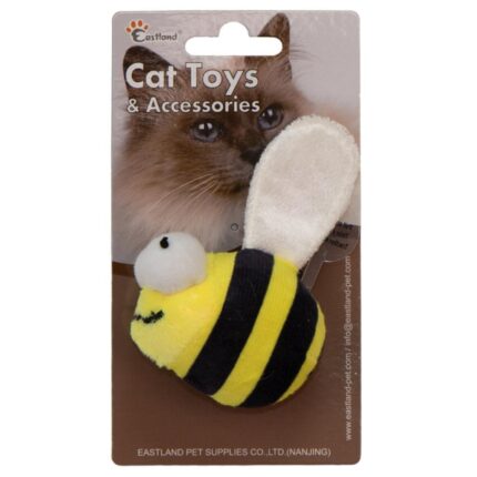Eastland Catnipli Peluş Dijital Sesli Arı Kedi Oyuncağı 6