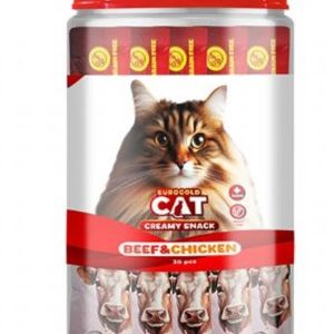 EuroGold Cat Sıvı Kedi Ödülü Dana - Tavuk Etli 30x15Gr