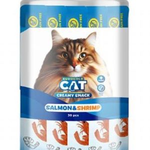 EuroGold Cat Sıvı Kedi Ödülü Somon - Karides 30x15Gr