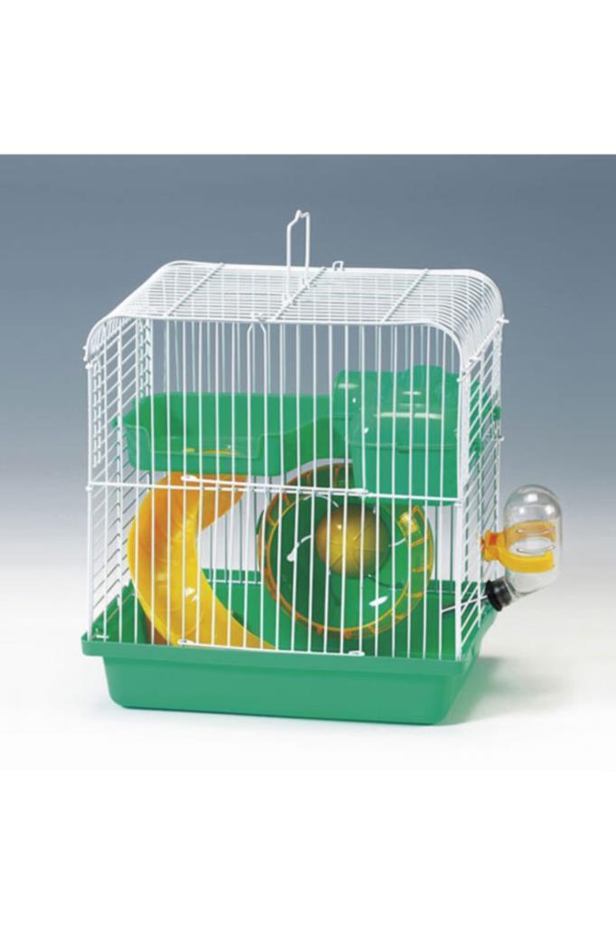 Eurogold Yeşil Beyaz Hamster Kafesi 23*17*25 cm Eurogold Yeşil Beyaz Hamster Kafesi 23*17*25 cm