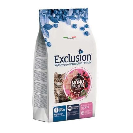 Exclusion Az Tahıllı Tavuklu Yavru Kedi Maması 1