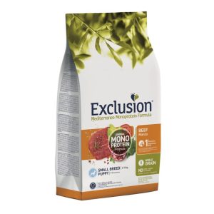 Exclusion Monoprotein Sığır Etli ve Narlı Düşük Tahıllı Küçük Irk Yavru Köpek Maması 2 Kg