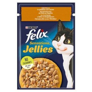 Felix Jellies Tavuklu ve Havuçlu Kedi Yaş Maması 100 Gr