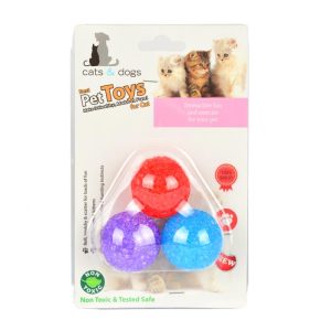 Flip Kedi Oyun Topu Zilli 3'lü