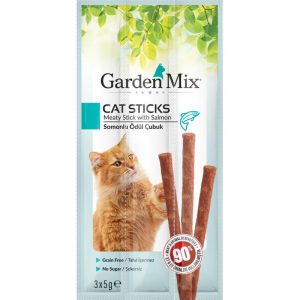 Gardenmix Somonlu Kedi Stick Ödül 3 x 5 Gr