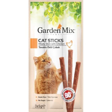 Gardenmix Tavuklu Kedi Stick Ödül 3 x 5 Gr
