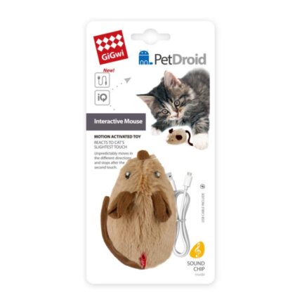 Gigwi Hareket Sensörlü Etkileşimli Fare Kedi Oyuncağı