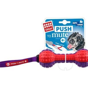 Gigwi Push To Mute Dambıl Ses Kontrol 18 Cm Köpek Oyuncağı