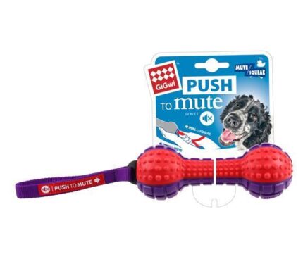 Gigwi Push To Mute Dambıl Ses Kontrol 18 Cm Köpek Oyuncağı