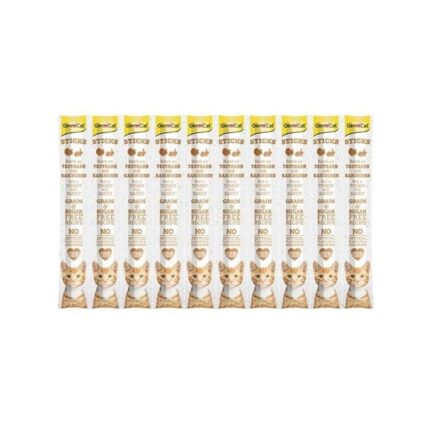 GimCat Sticks Hindi ve Tavsan Etli Kedi Ödül Çubugu 50 Gr 10'lu
