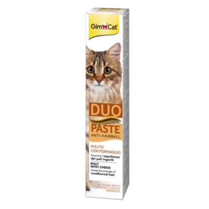 Gimcat Duo Anti Hairball Tüy Sağlığı için Peynirli Kedi Macunu 50 Gr