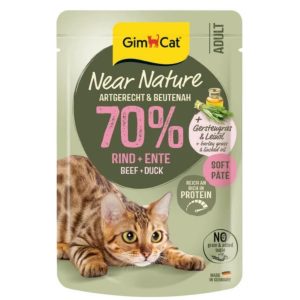Gimcat Near Nature Sığır Etli Ördekli Kedi Yaş Maması 85 Gr