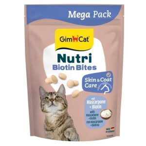 Gimcat Nutri Biyotinli Mascarpone Cilt ve Tüy Bakımı Peynirli Kedi Ödülü 425 gr