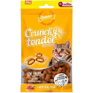 Gnawlers Crunchy & Tender Tavuklu Tasty Kedi Ödülü 65 Gr