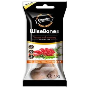 Gnawlers Wisebones Biberiyeli Ve Hindili Köpek Ödülü 15 Gr