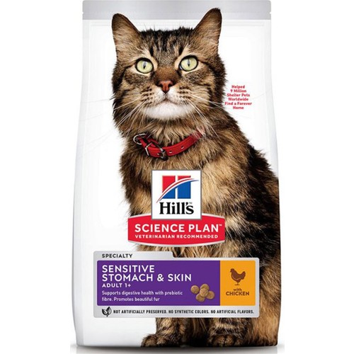 Hills Sensitive Stomach Skin Deri Hassasiyeti Kedi Maması 1 Hills Sensitive Stomach Skin Deri Hassasiyeti Kedi Maması 1
