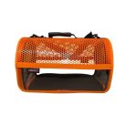 Migno Flybag Şeffaf Fileli Kedi Köpek Taşıma Çantası - Turuncu - Görsel 3