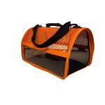 MİGNO FLYBAG Şeffaf Fileli Kedi Köpek Taşıma Çantası - Turuncu