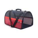 Migno Flybag Voyager Fileli Kedi Köpek Taşıma Çantası - Kırmızı-Siyah - Görsel 5