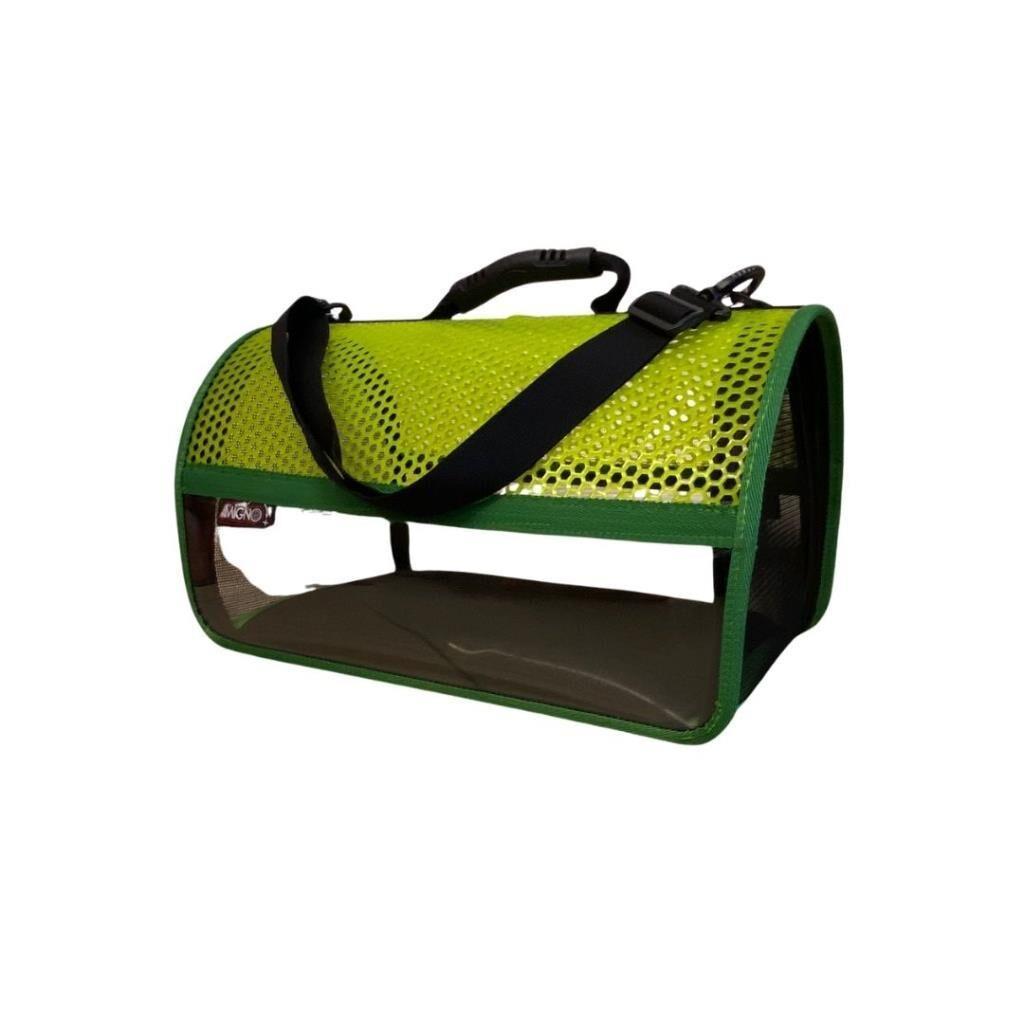 Migno Flybag Şeffaf Fileli Kedi Köpek Taşıma Çantası - Yeşil Migno Flybag Şeffaf Fileli Kedi Köpek Taşıma Çantası - Yeşil