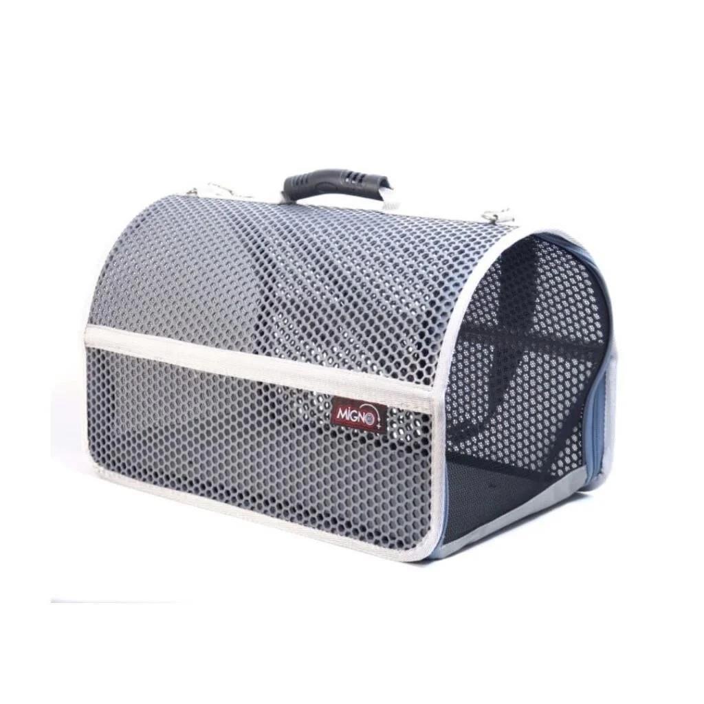 Migno Flybag Voyager Fileli Kedi Köpek Taşıma Çantası - Gri Migno Flybag Voyager Fileli Kedi Köpek Taşıma Çantası - Gri