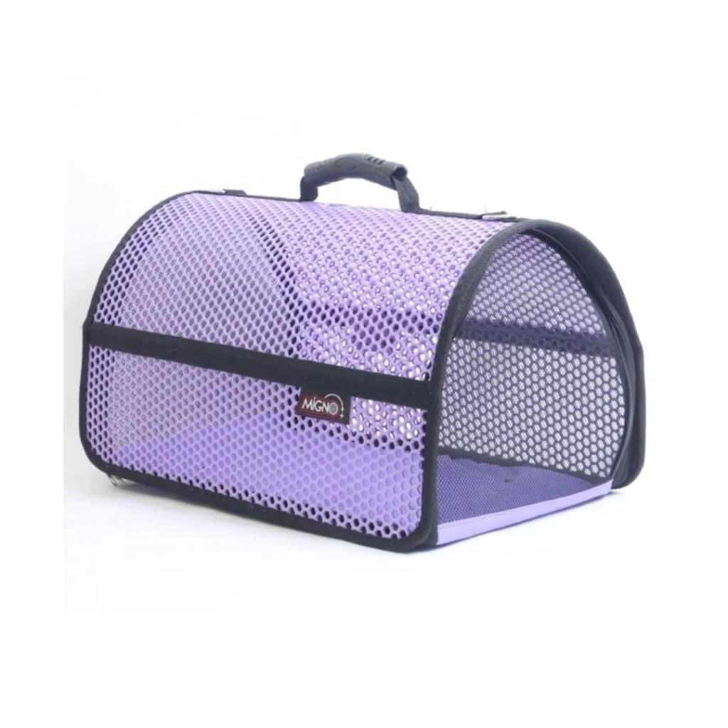 Migno Flybag Voyager Fileli Kedi Köpek Taşıma Çantası - Mor Migno Flybag Voyager Fileli Kedi Köpek Taşıma Çantası - Mor