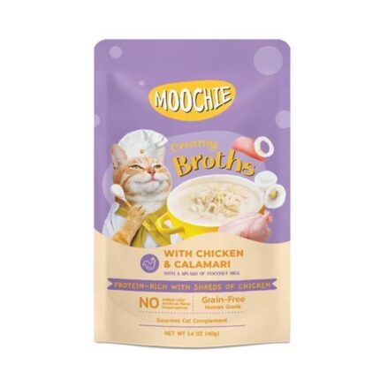 Moochie Tavuklu ve Kalamarlı Kedi Çorbası 40 Gr