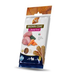 ND Dental Treat Brown Coat Kuzu Etli Mini Köpek Ödülü 60 Gr