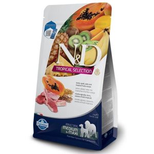 ND Tropical Selection Kuzu Etli Tropikal Meyveli Yetişkin Köpek Maması 10 Kg