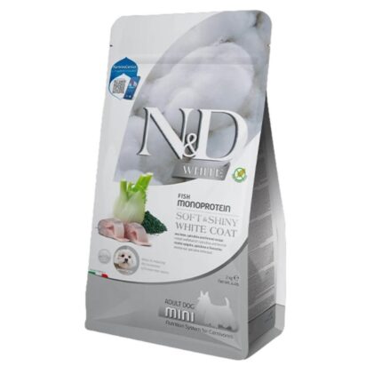 ND White Levrek Rezeneli Mini Irk Beyaz Köpek Maması 5 kg