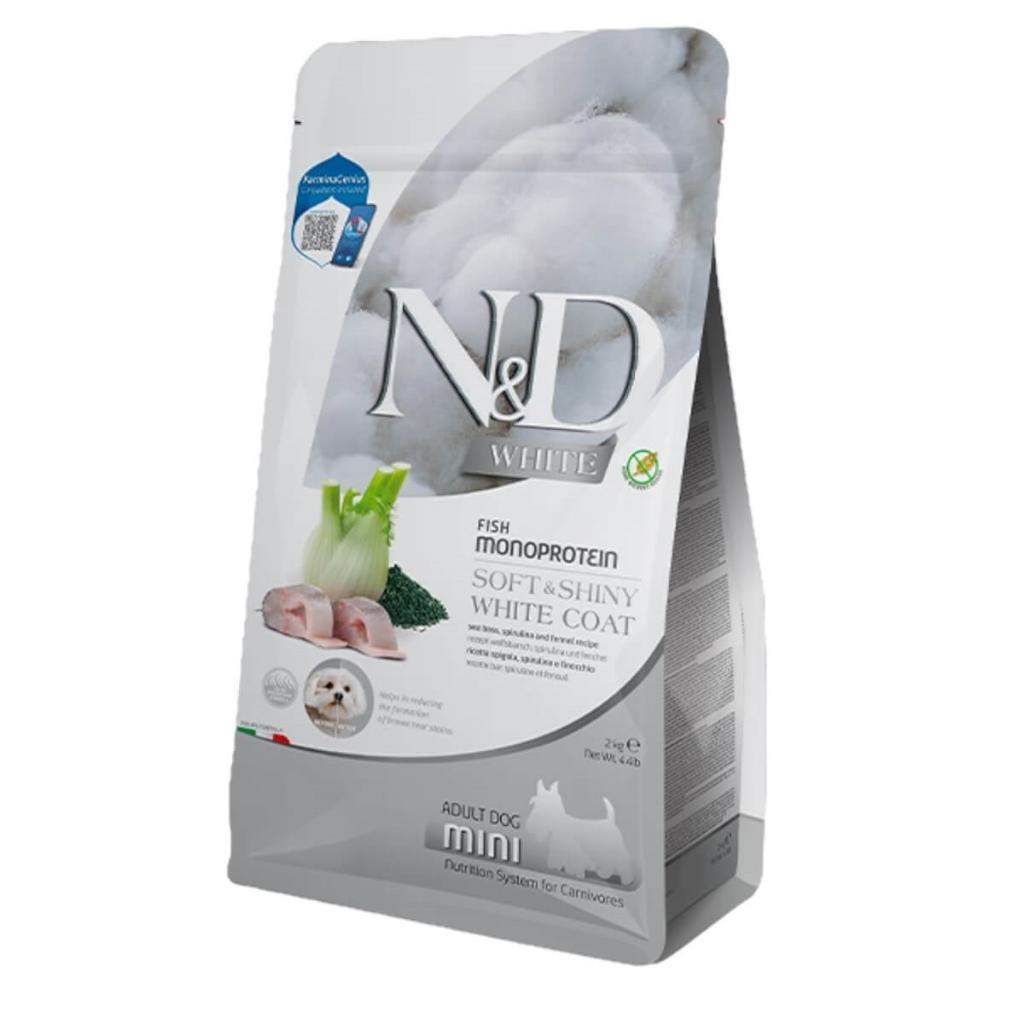 ND White Levrek Rezeneli Mini Irk Beyaz Köpek Maması 5 kg ND White Levrek Rezeneli Mini Irk Beyaz Köpek Maması 5 kg