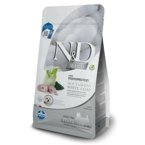 ND White Levrek Spirulina ve Rezeneli Küçük Irk Yetişkin Köpek Maması 2 kg